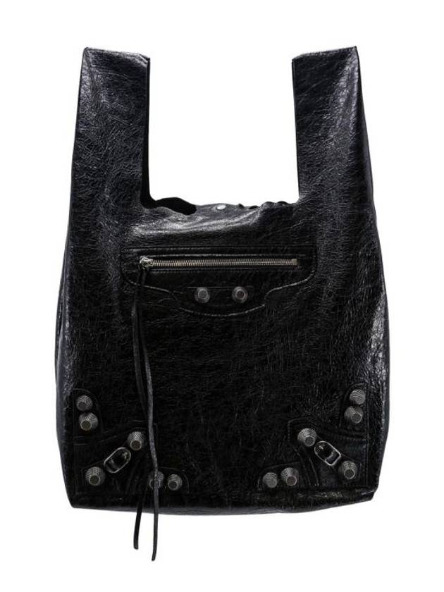 Luxury Balenciaga  Men's Le Cagole Tote Bag Black