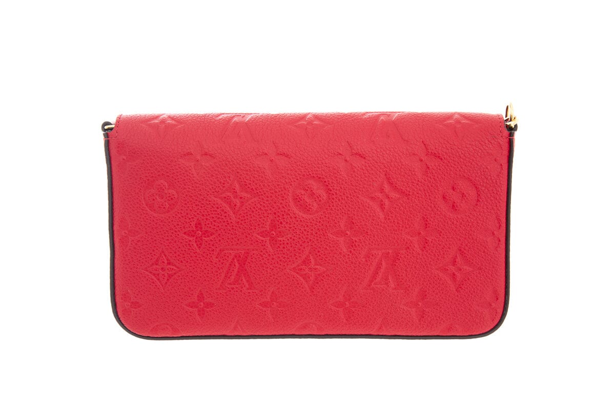 Louis Vuitton Red Empreinte Pochette Crossbody