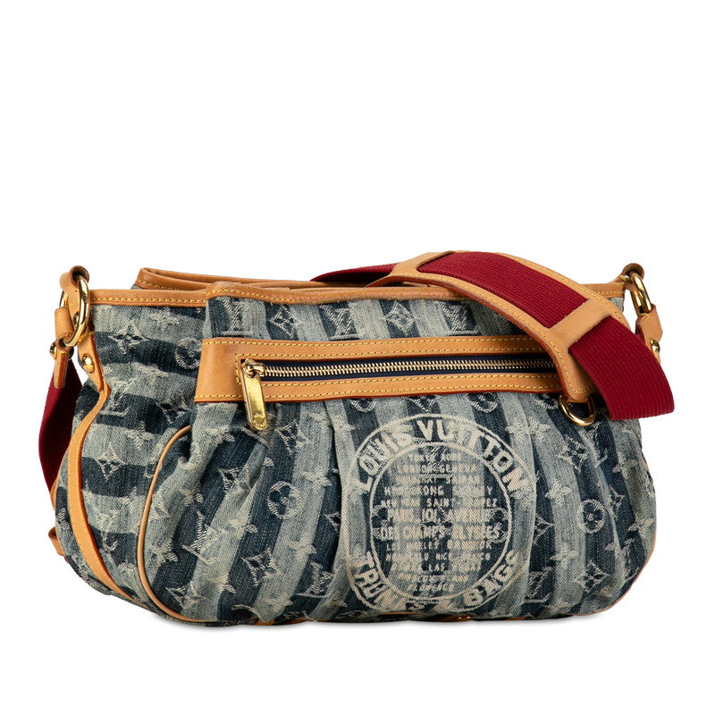 Louis Vuitton Monogram Denim Portee M95334 Indigo Blue Linen  Louis Vuitton M95334 Indigo Blue Linen Ladies Louis Vuitton