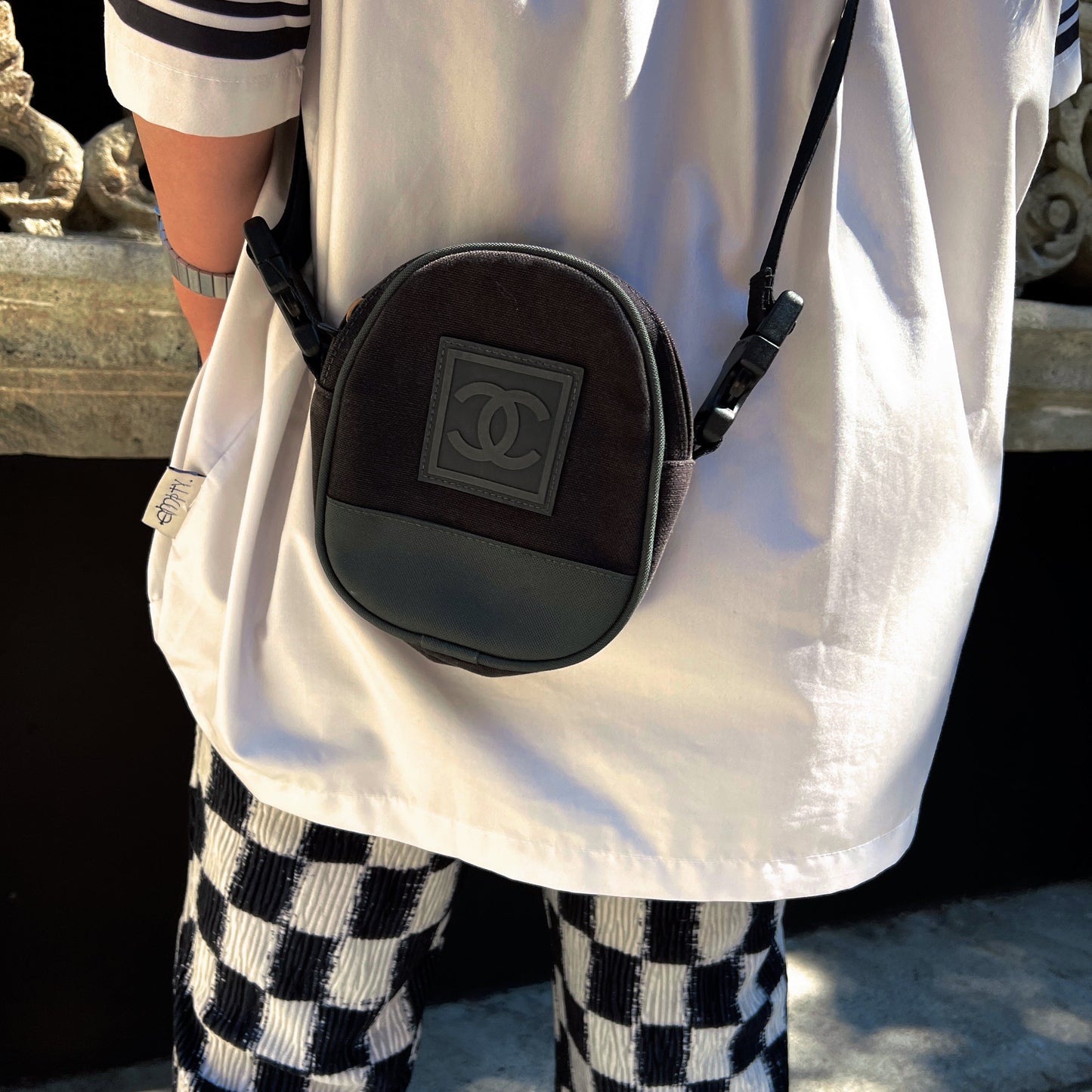 Chanel Sports Line logo patch crossbody/ belt Bag