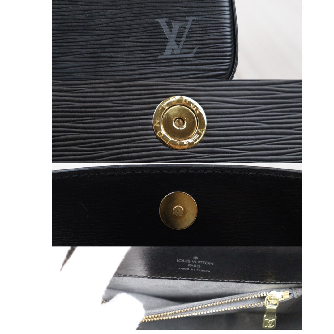 Rank A｜ LV Epi Shoulder Bag Black｜24040816