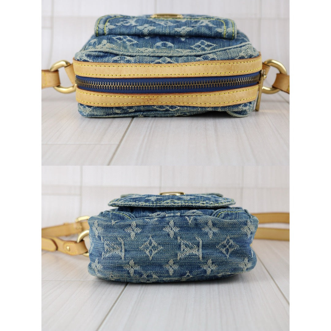 Good ( Rank AB) ｜LV Monogram Denim Blue Camera Bag Shoulder Bag｜J24111201