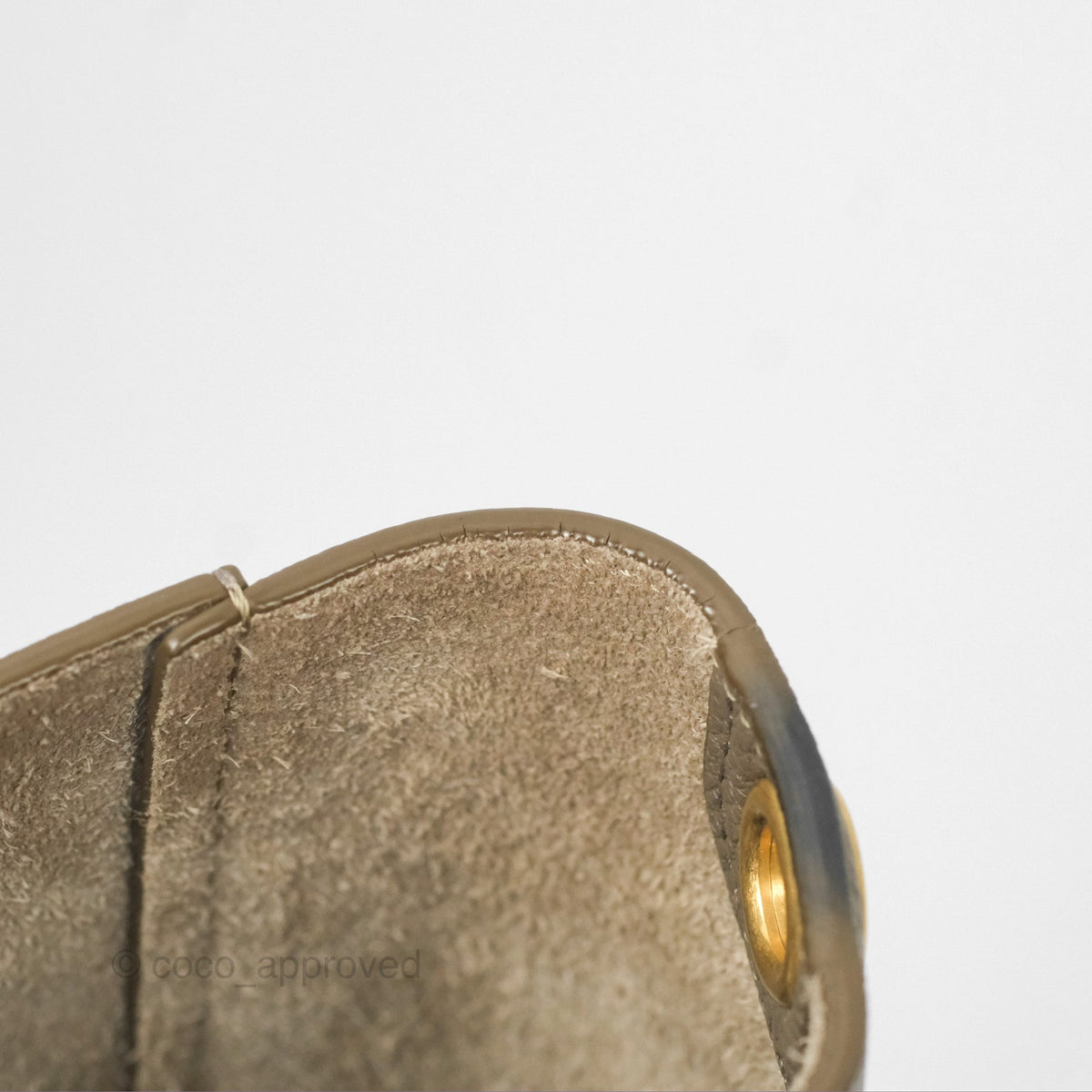 Celine Small Sangle Bucket Bag Taupe Grained Calfskin Gold Hardware