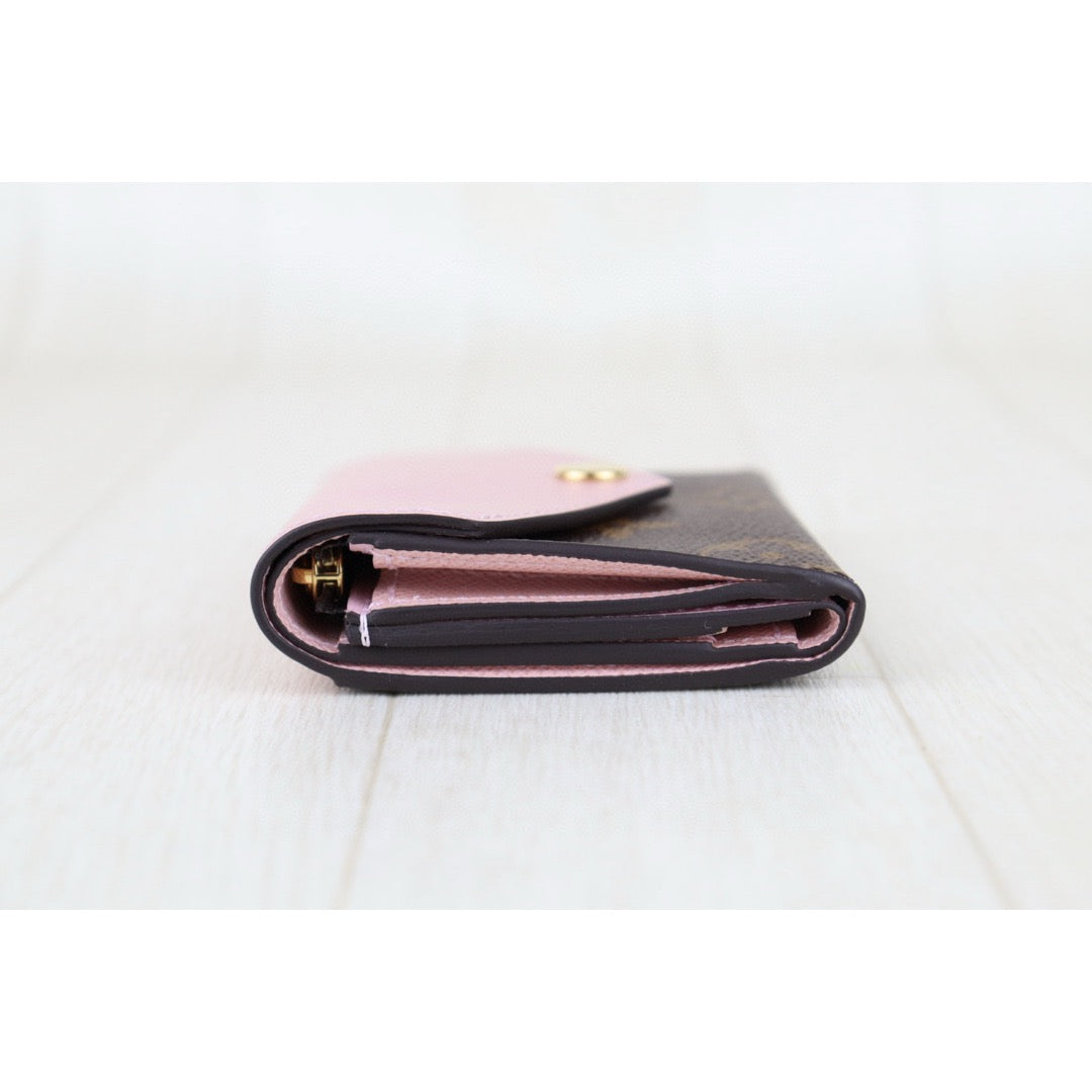 Very Good ( Rank A)｜  LV  Monogram Zoe Wallet Pink  IC Chips Model｜Counter Price ￥79,200JPY｜H25022604