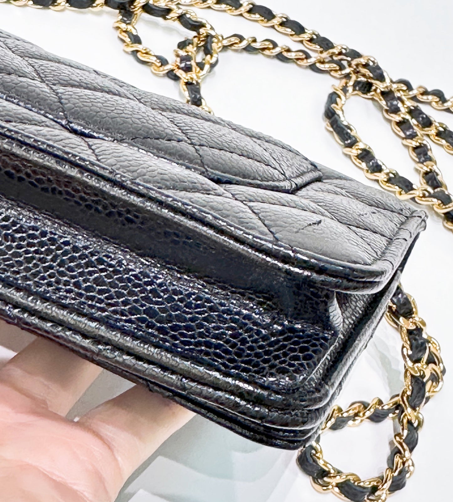 Chanel Classic Wallet on Chain Caviar Black GHW 29 Holo