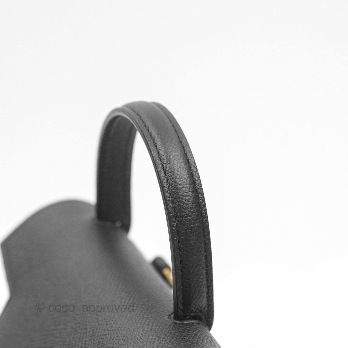 Celine Pico Belt Bag Black Grained Calfskin Gold Hardware