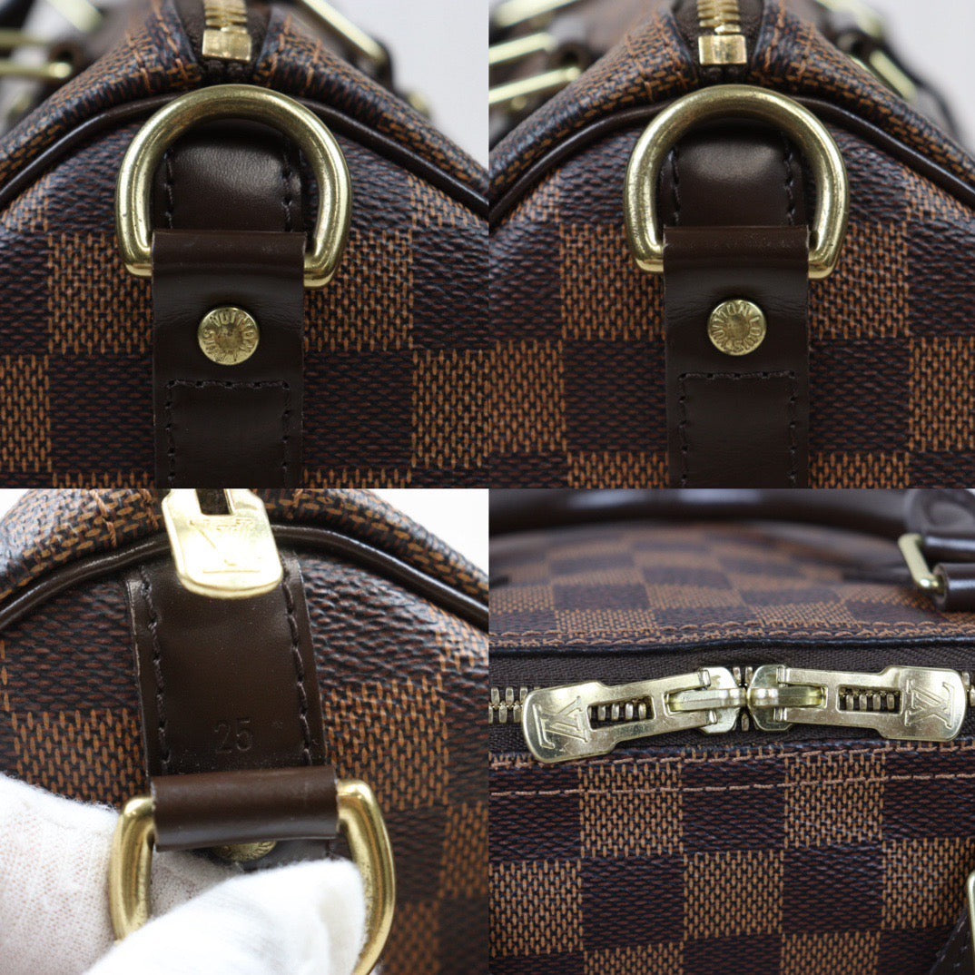 Rank AB｜ LV Damier Speedy 25 Hand Bag With Shoulder Strap｜S24061706
