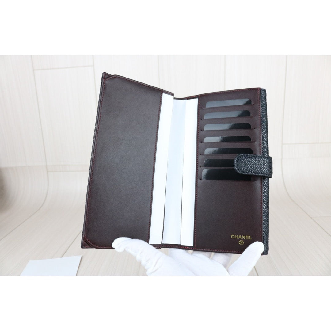 Excellent（Rank SA）｜CHANEL Caviar Skin Black Long Wallet Made In 2013- 2014Year｜X25051208