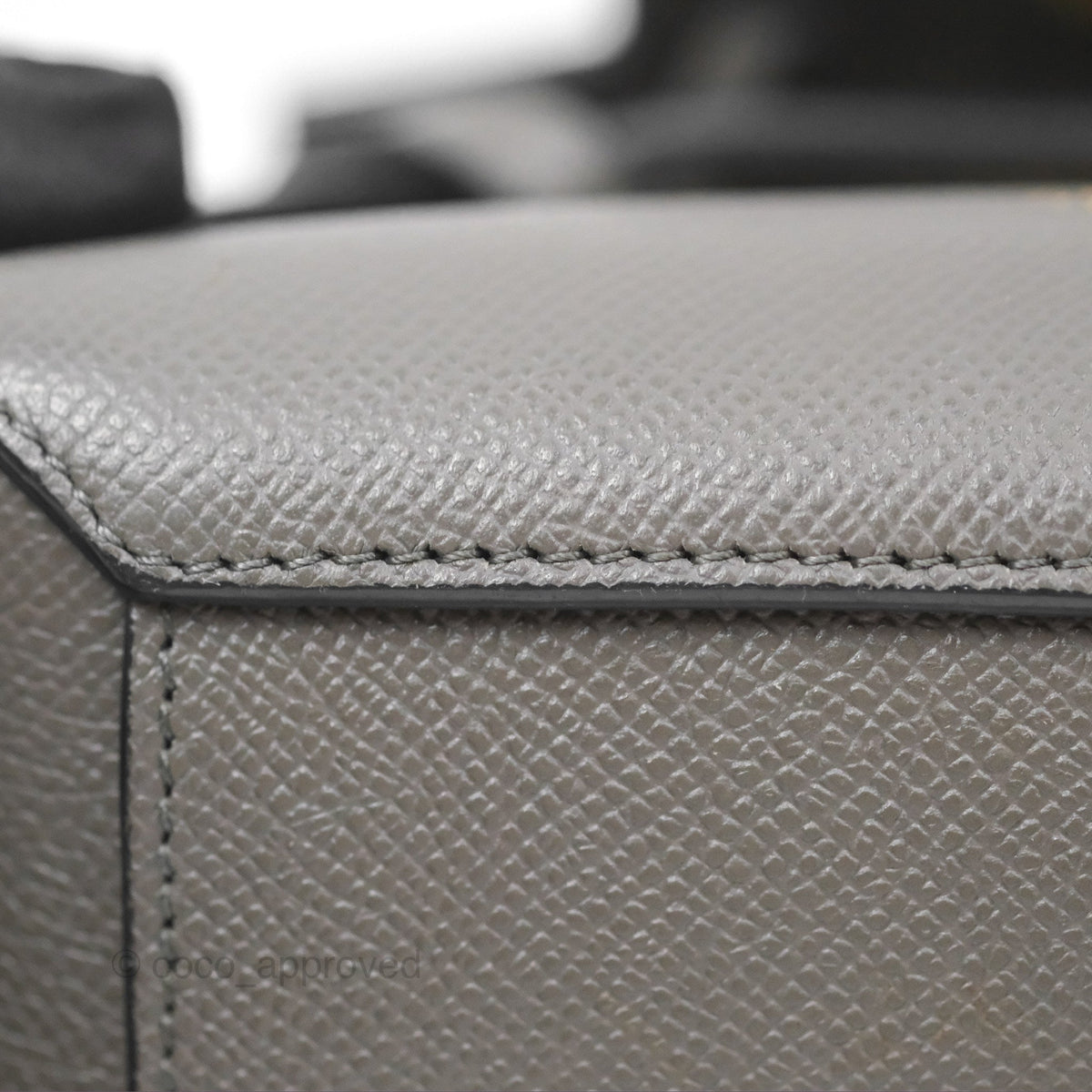 Celine Pico Belt Bag Grey Grained Calfskin Gold Hardware