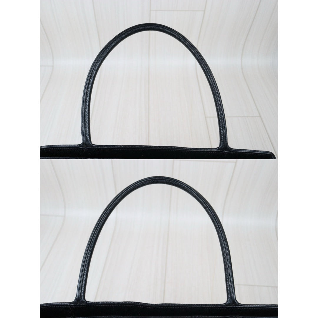 Rank AB｜ CHANEL Caviar Skin Leather Calf Leather Tote Bag Black Made In 1997～1999Year｜V24071109
