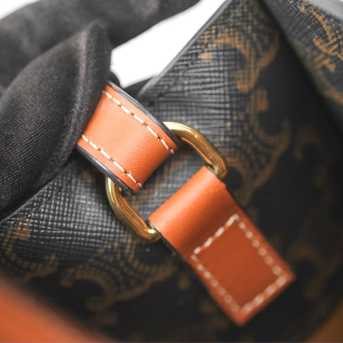 Celine Small Vertical Cabas Tote Triomphe Canvas Tan