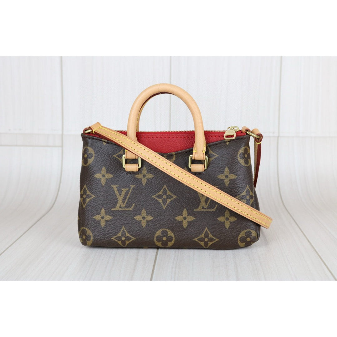 Very Good ( Rank A)｜LV Monogram Pallas Nano Handbag With Shoulder Bag｜X25040710
