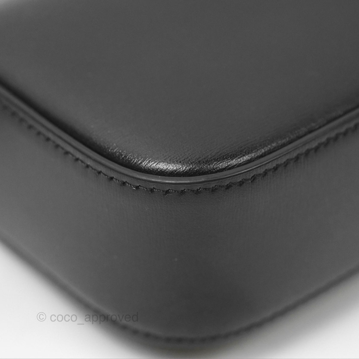 Celine Mini Triomphe Shiny Calfskin Black