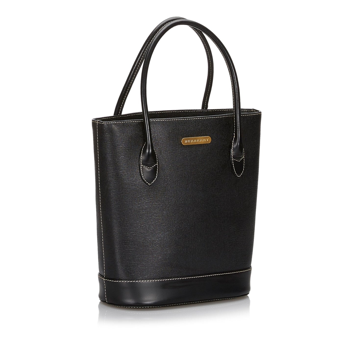 Burberry Black Others Leather Tote Bag United Kingdom