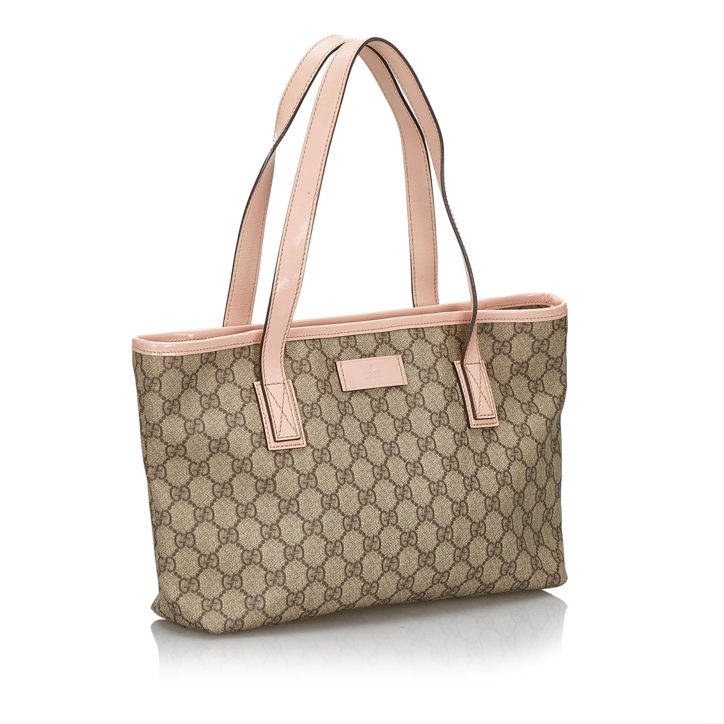 G*G Brown Beige PVC Plastic GG Tote Bag Italy