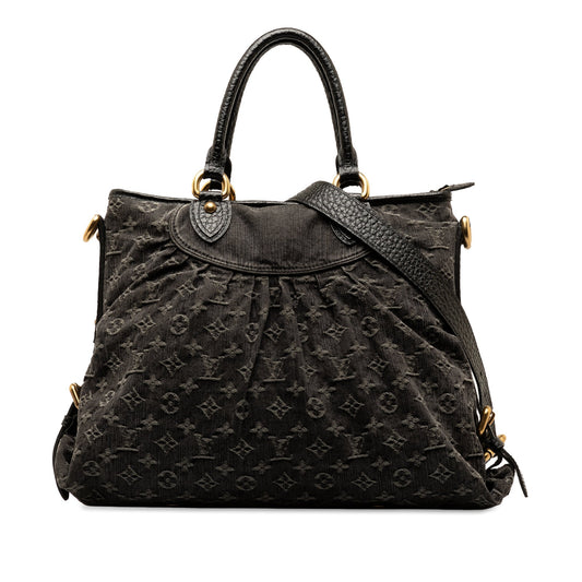 Black Louis Vuitton Monogram Denim Neo Cabby GM Satchel