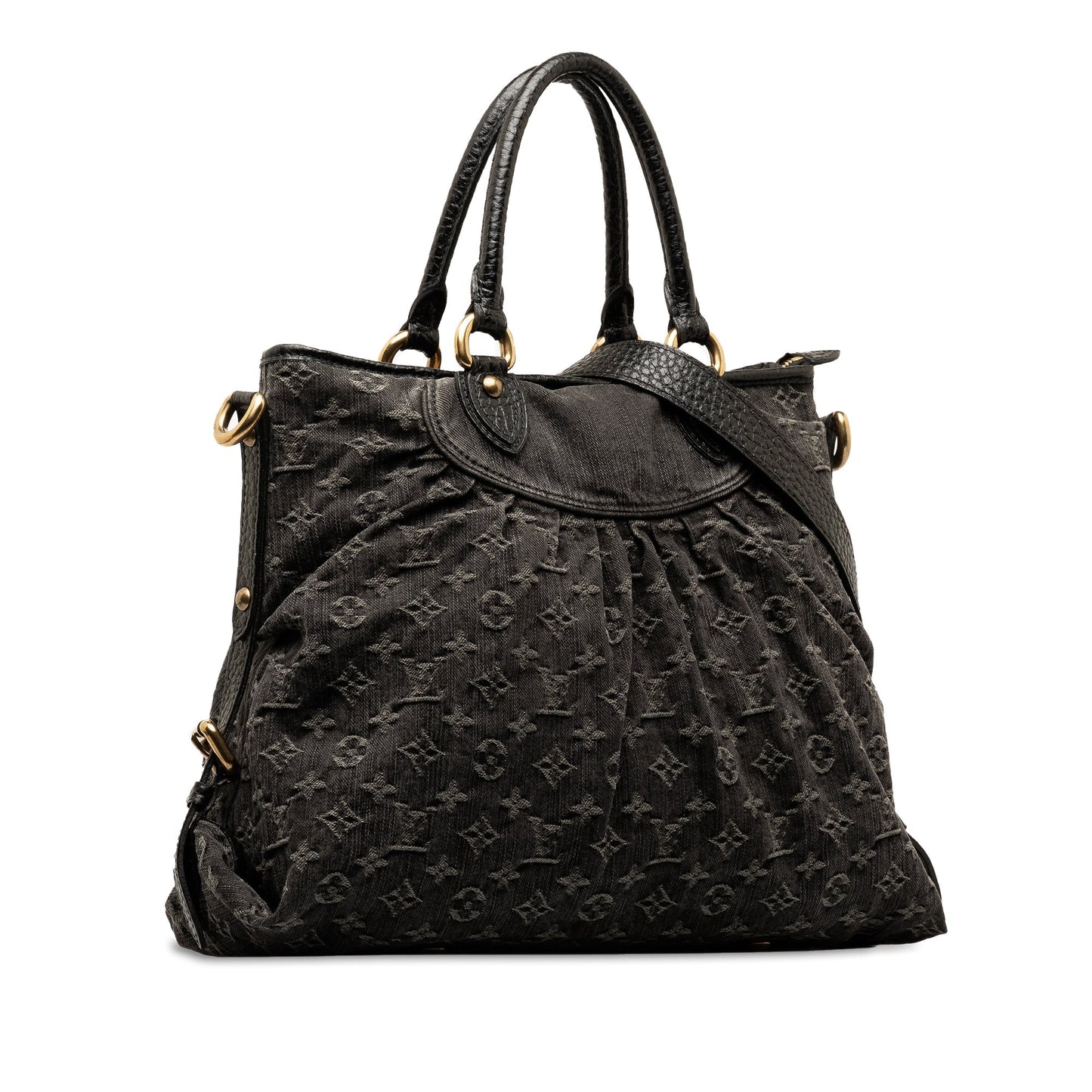 Black Louis Vuitton Monogram Denim Neo Cabby GM Satchel
