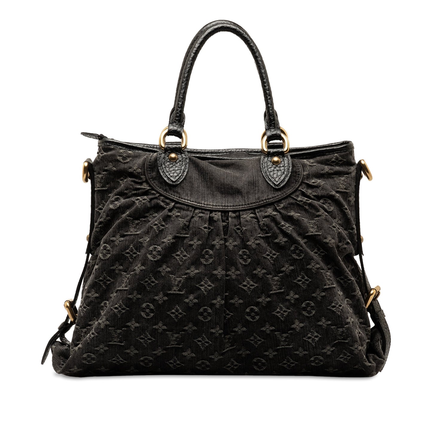 Black Louis Vuitton Monogram Denim Neo Cabby GM Satchel