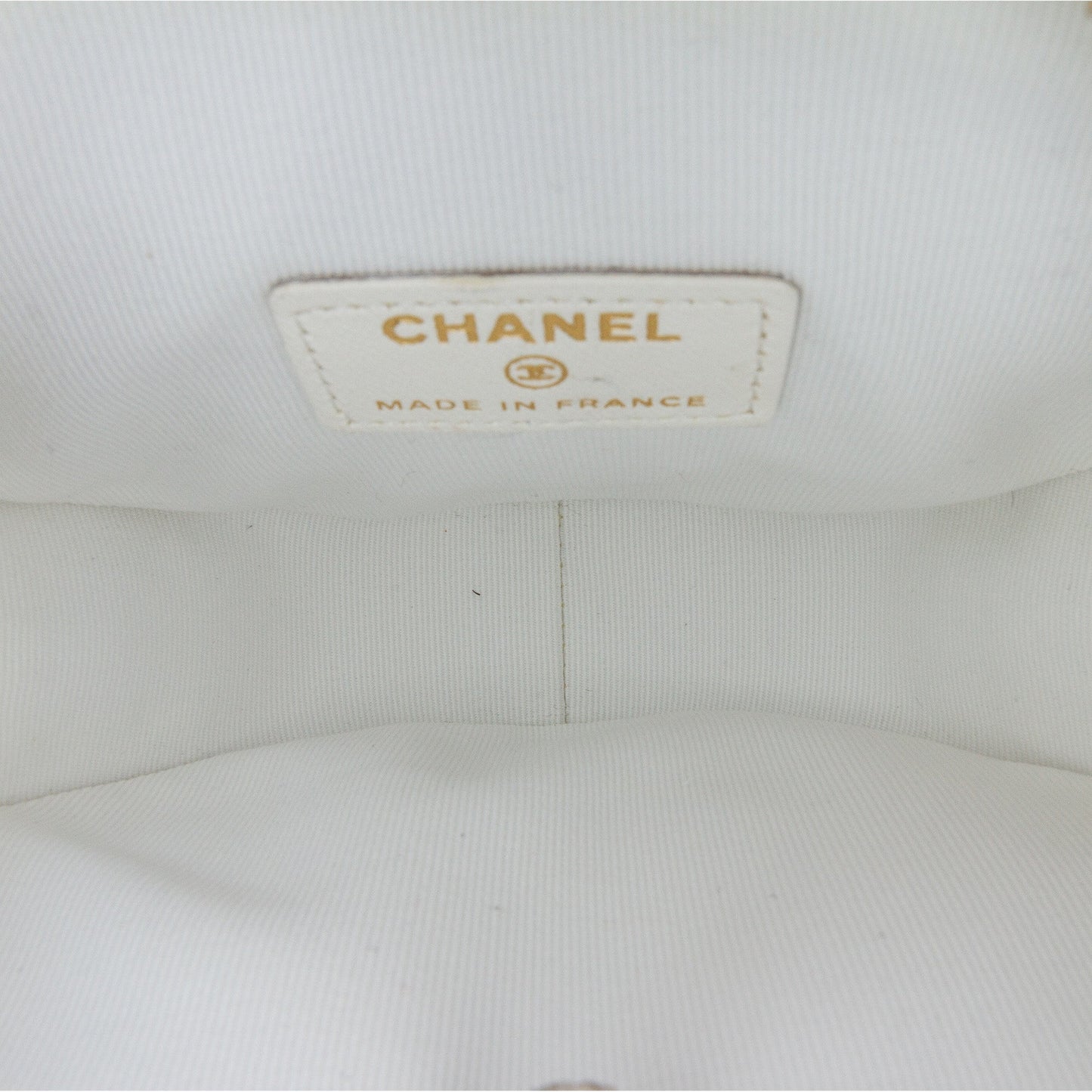 White Chanel Mini Lambskin CC in Love Heart Crossbody
