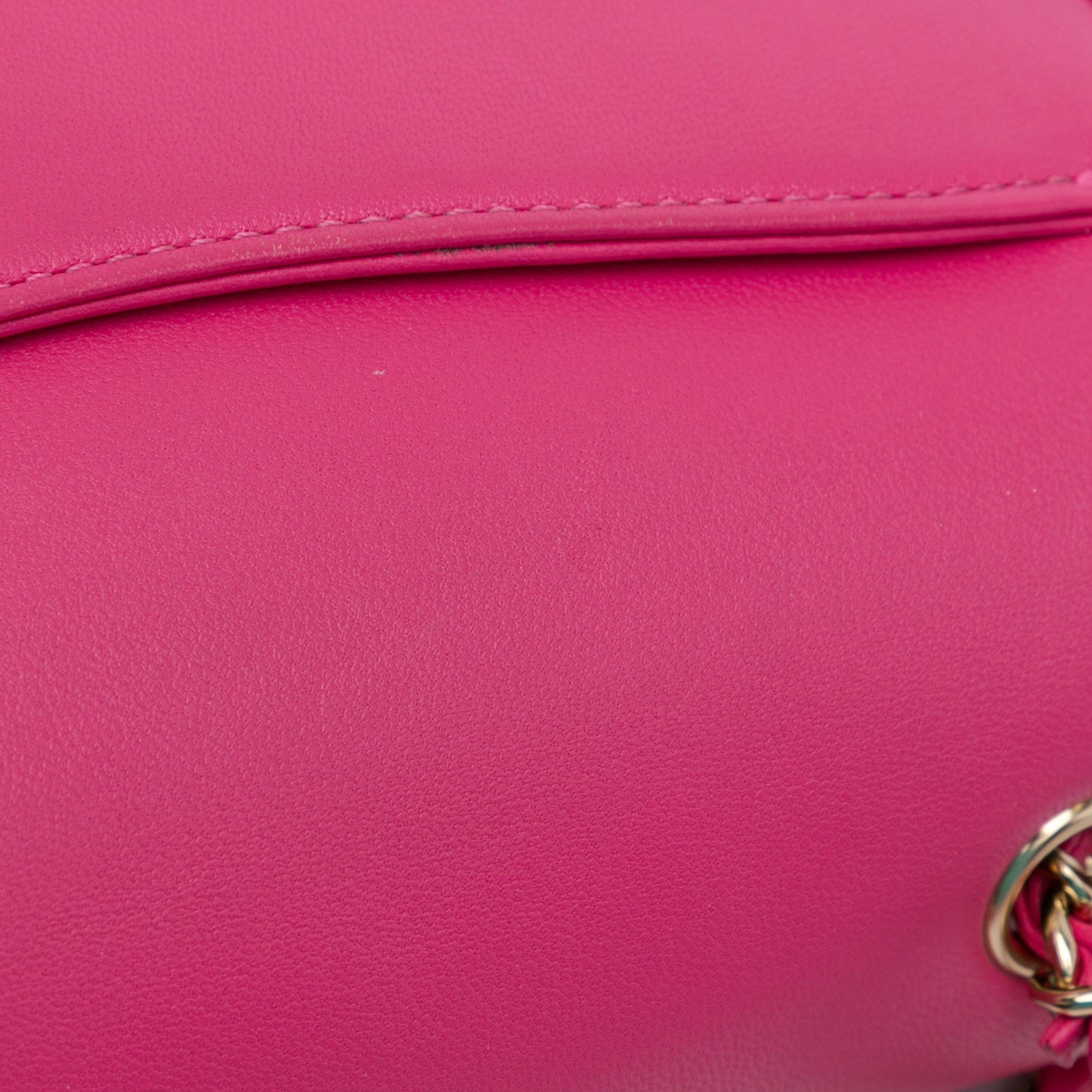 Pink Chanel Lambskin CC Mania Flap Crossbody Bag