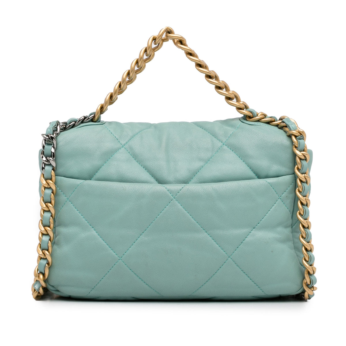 Top Quality Chanel Large Lambskin 19 New Blue