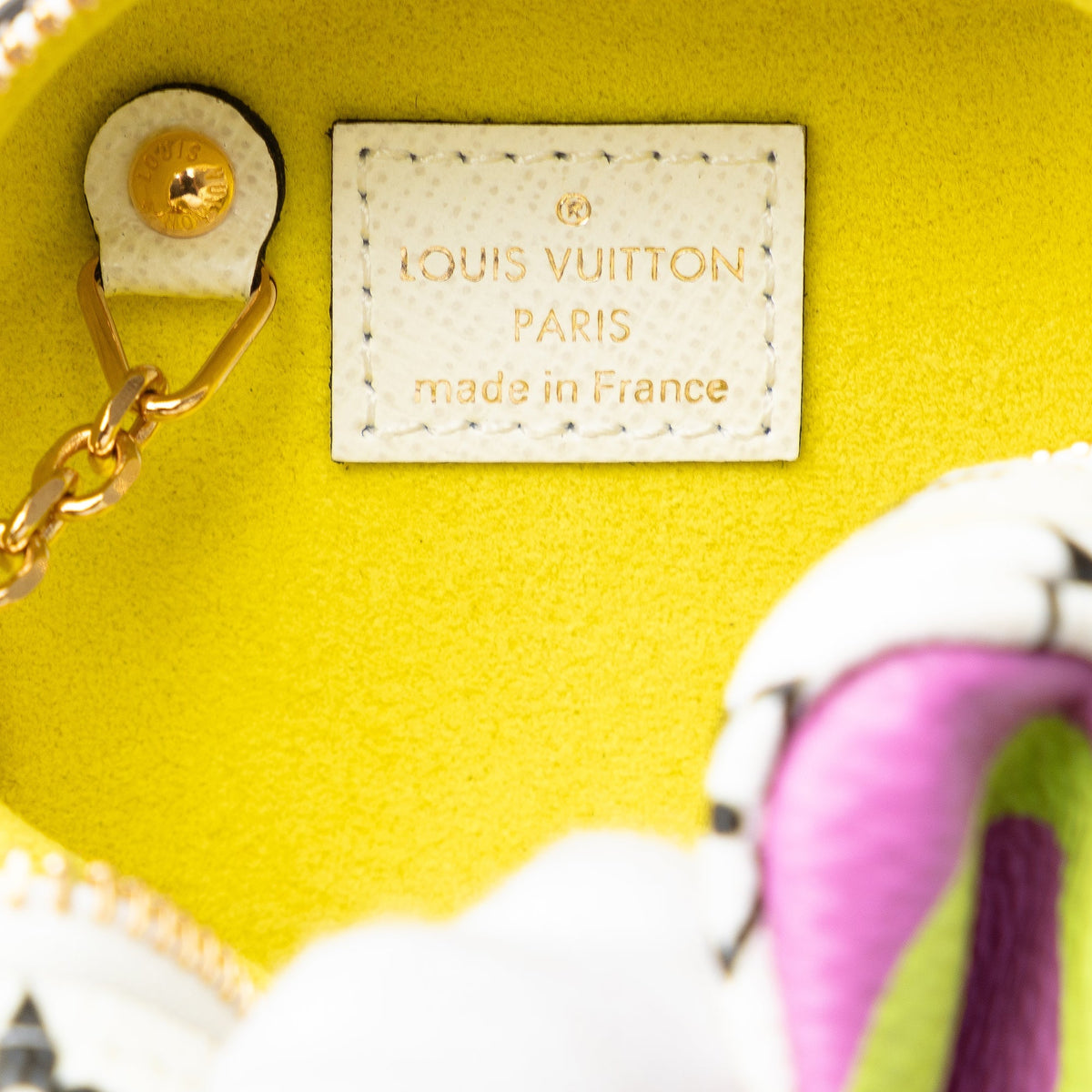 Purple Louis Vuitton Monogram Giant Porte Monet Cube Coin Pouch