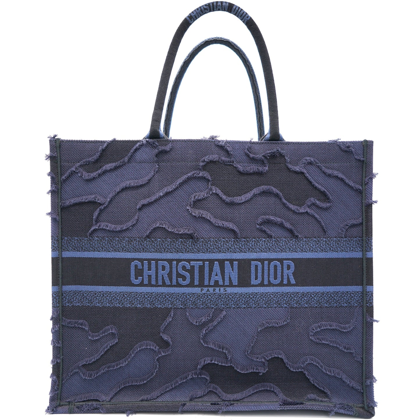 Dior Camouflage Blue Large Book Tote