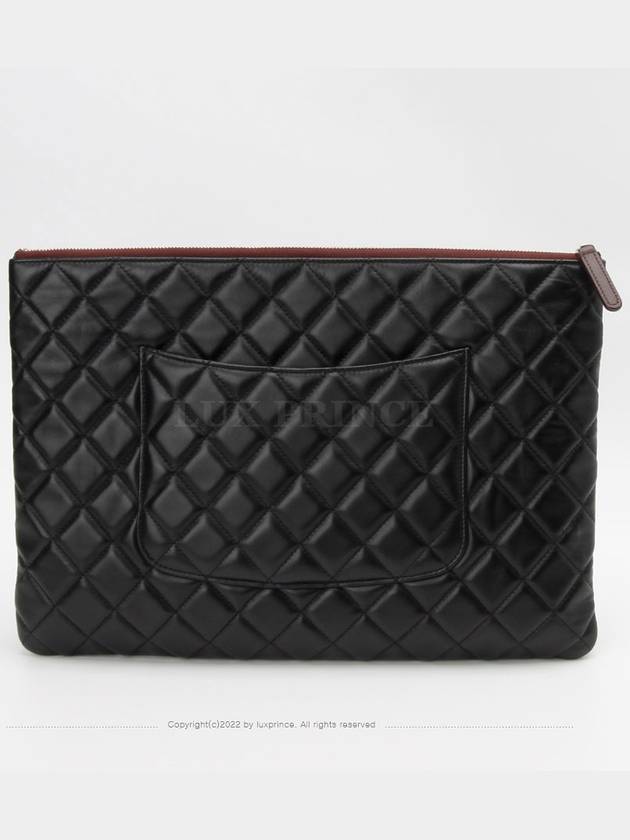 Lambskin clutch large champagne gold 1176hva Chanel