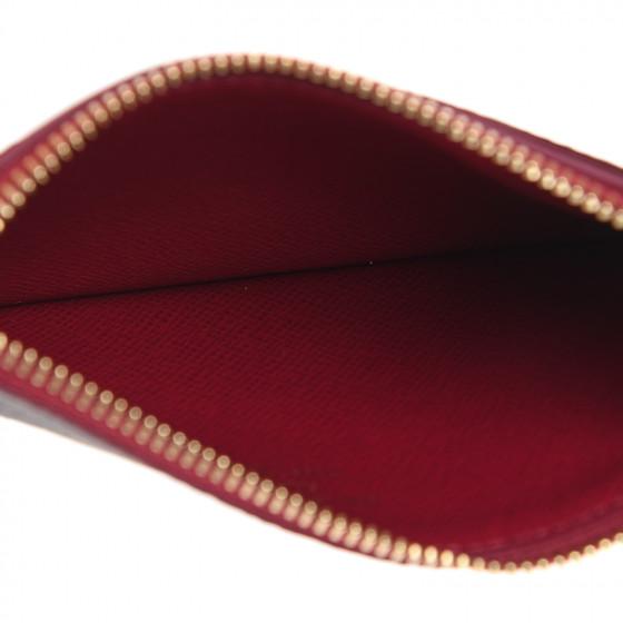 Louis Vuitton Zipped Card Holder Monogram Fuchsia Pink