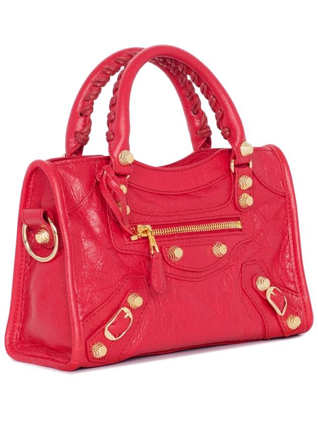 Luxury Balenciaga  Giant City Mini Leather Tote Bag Red