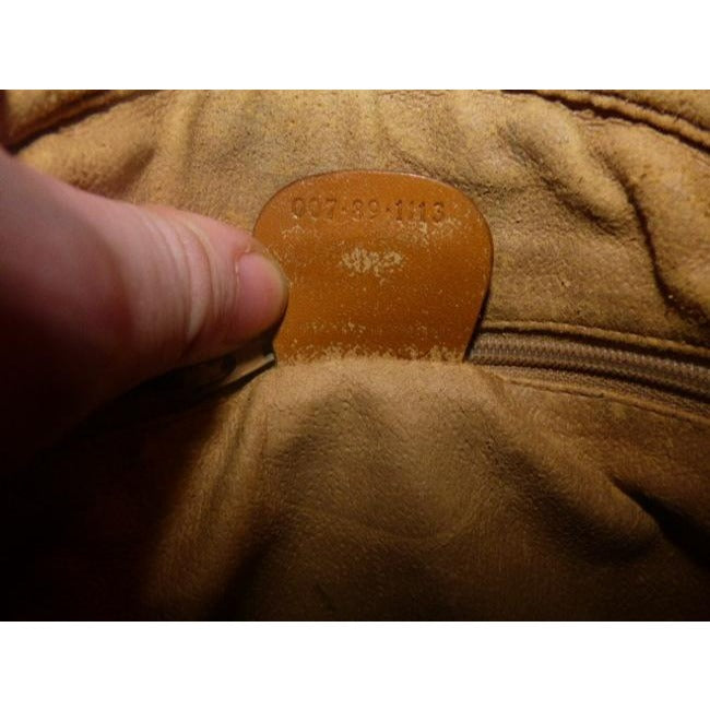 ON SALE! Gucci Camel On Ivory Micro Guccissima Print Crossbody