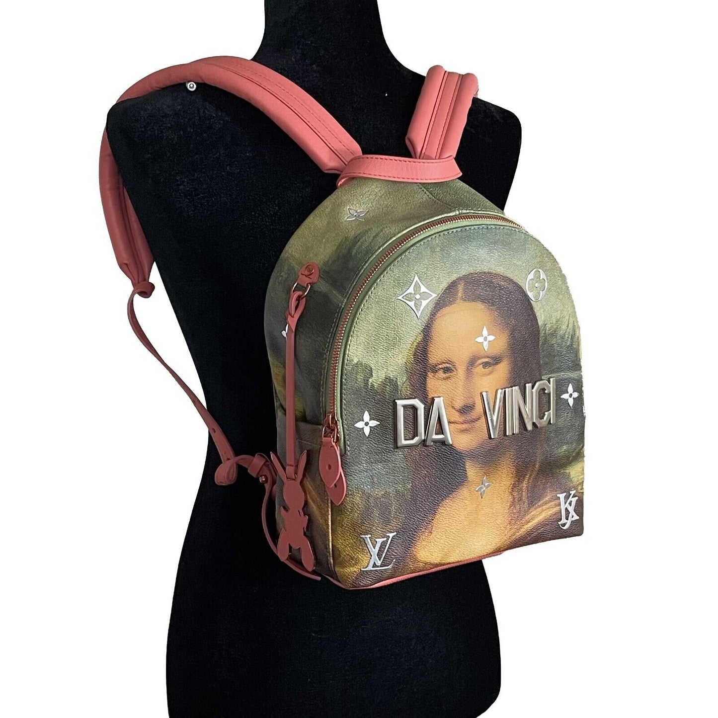 LOUIS VUITTON Palm Spring Jeff Koons Masters Da Vinci Collection PM Backpack