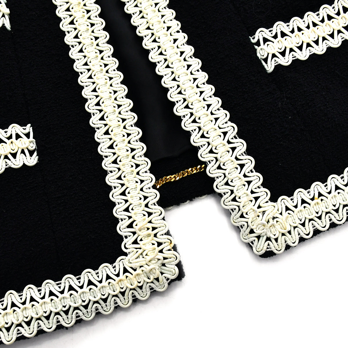 Chanel Setup Suit Jacket Skirt Black 94P #40