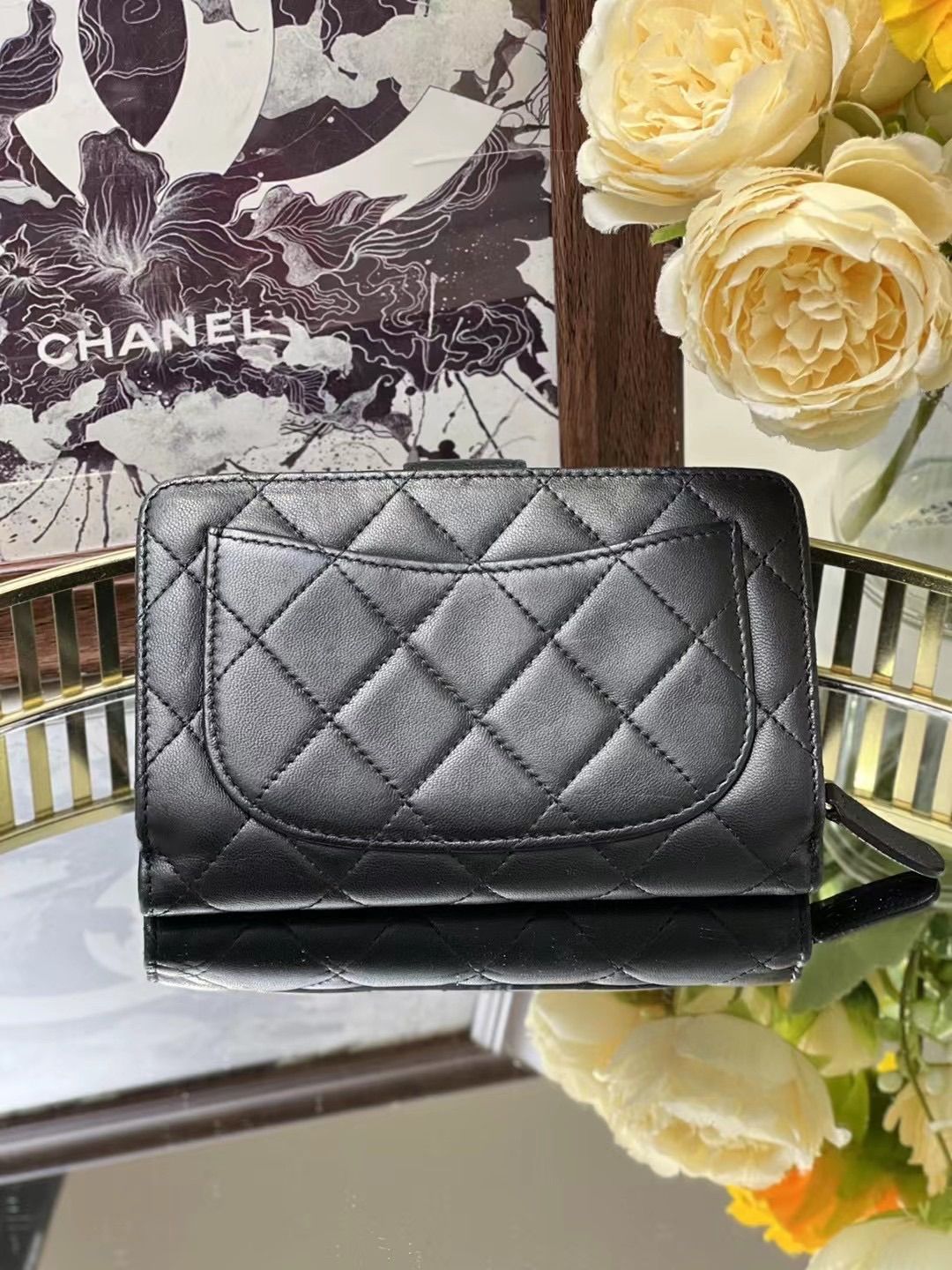 Chanel Wallet 15x10cm Black 4193
