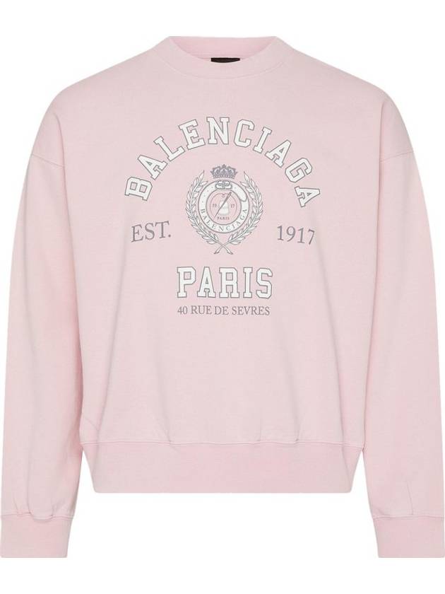 Luxury Balenciaga  College 1817 Sweatshirt Pink