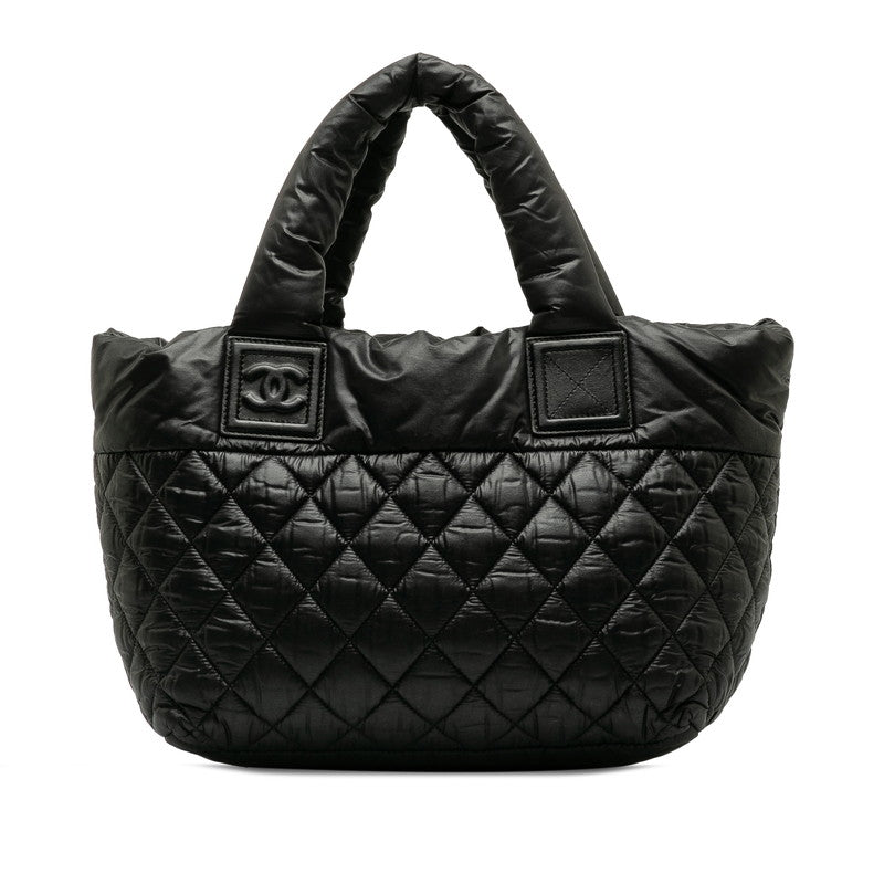 Chanel Coca-Cola PM Coca-Cola Killing Tote Bag Black Nylon Leather  Chanel