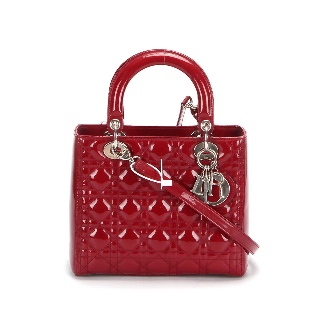 Medium Cannage Patent Leather Lady Dior