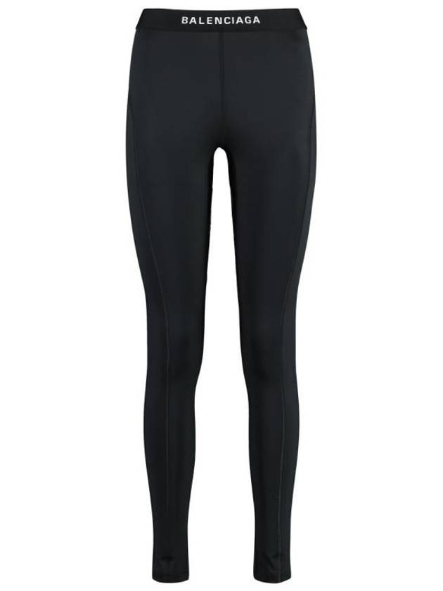 Luxury Balenciaga  Athletic Leggings Pans Black
