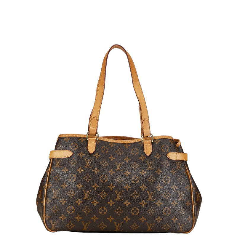 Louis Vuitton Monogram Battalion Horizontal Tote Handbag M51154 Brown PVC Leather  Louis Vuitton