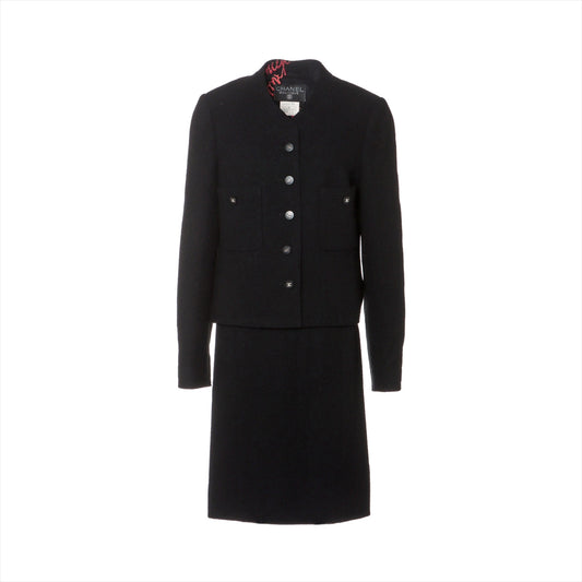 Chanel Coco Button 96P Wool  44  Black P07026W02302