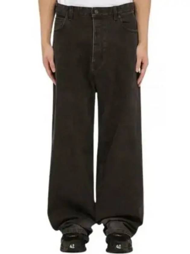 Luxury Balenciaga  Washed Skiwear Jeans Grey
