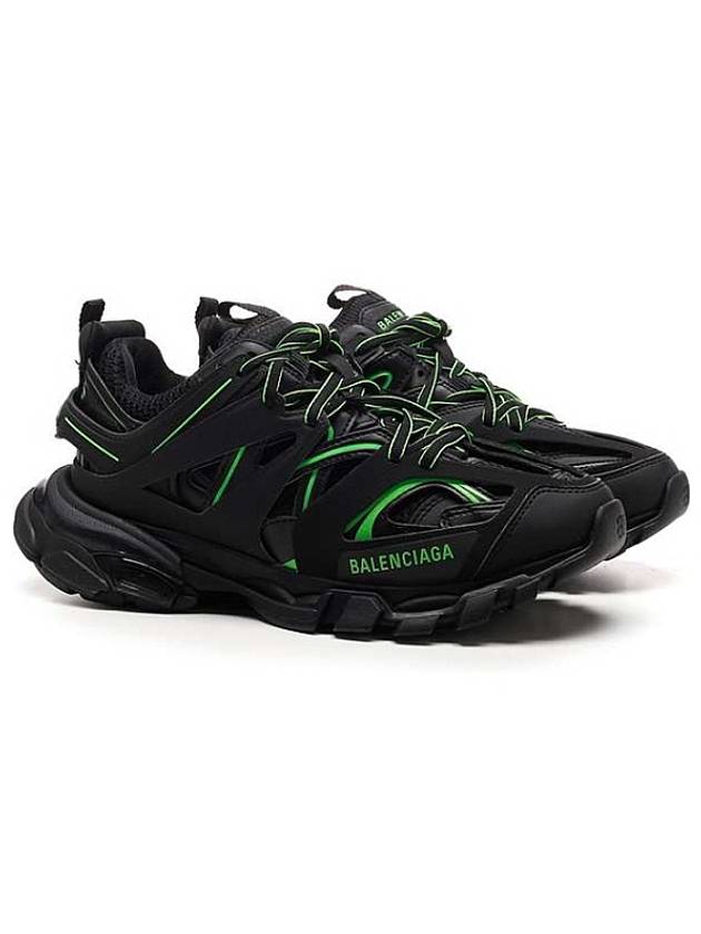 Luxury Balenciaga  Track Low Top Sneakers Green Black
