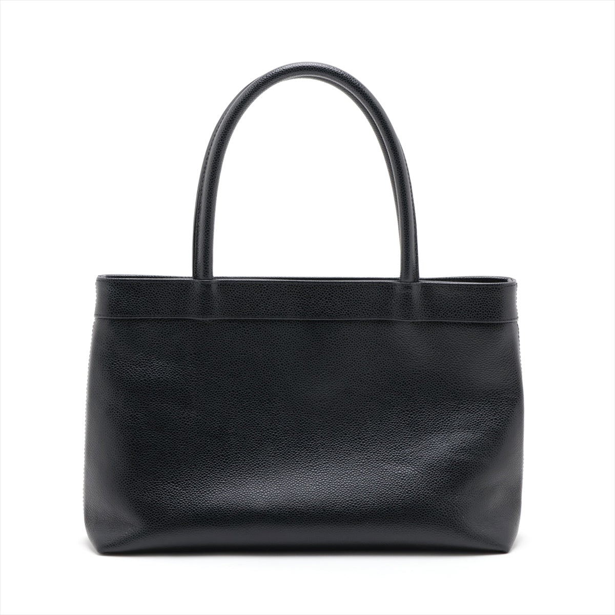 Chanel Coco Caviar S HandBag Black Gold  9th