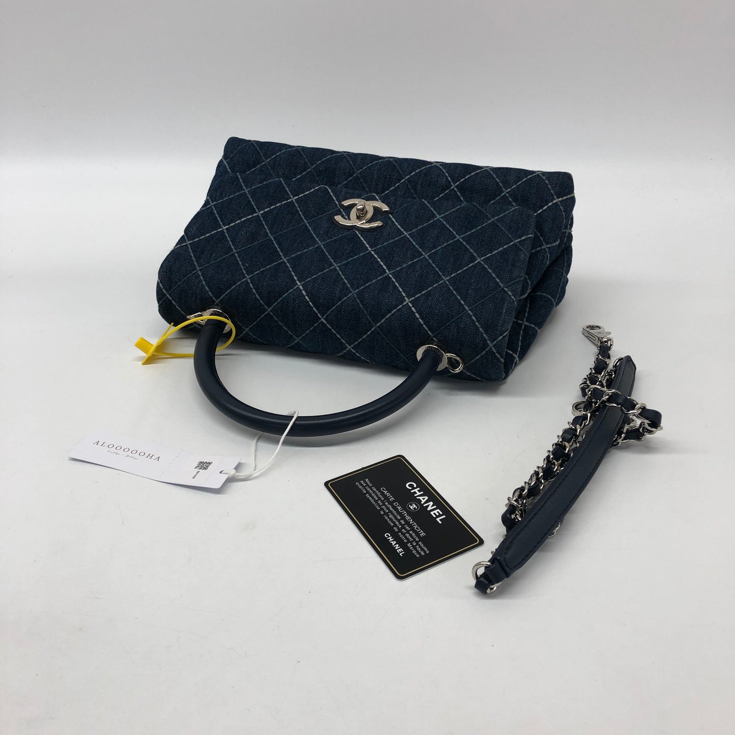 Chanel Coco Handle Canvas Handbag