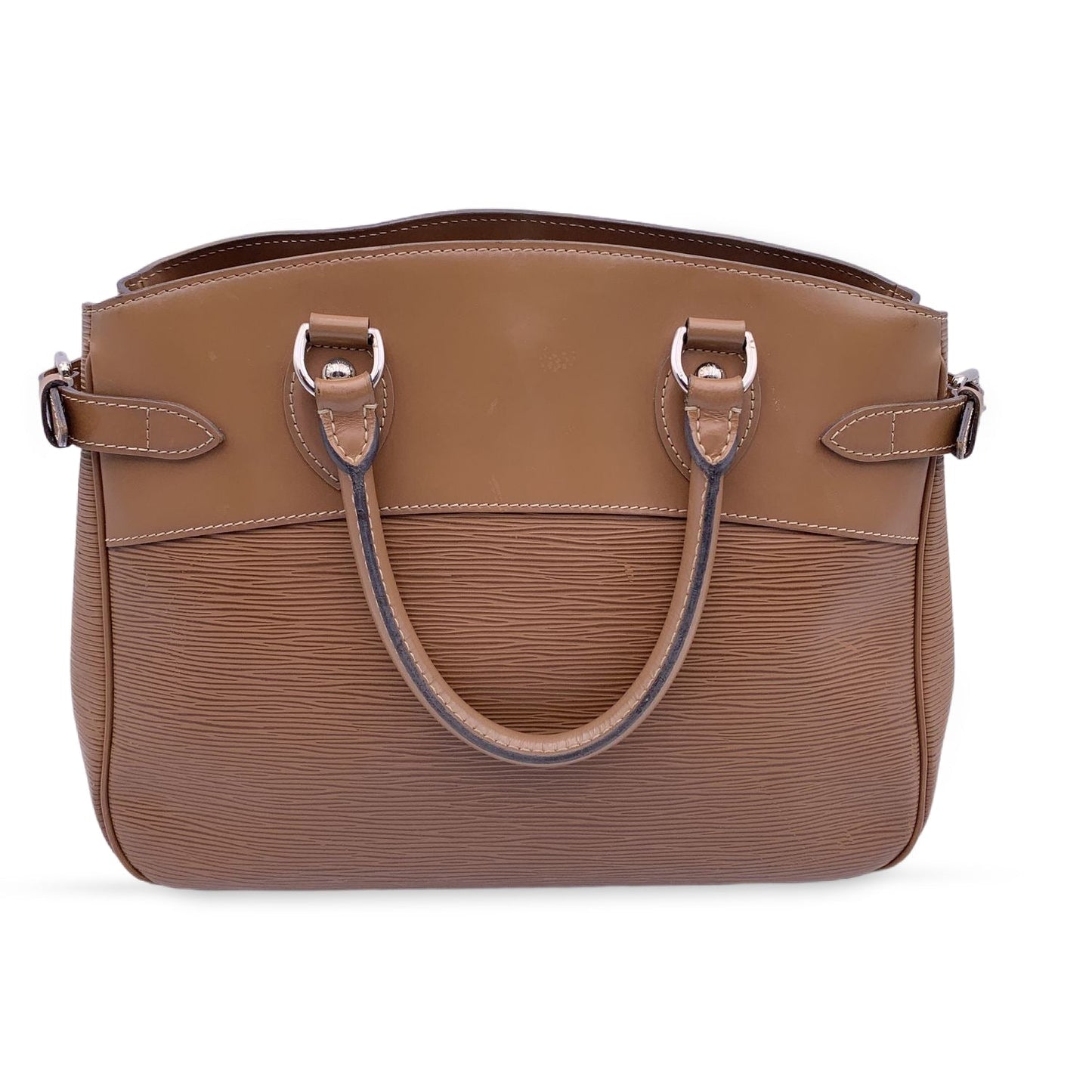 LOUIS VUITTON Light Brown Epi Leather Passy Pm Bag Satchel