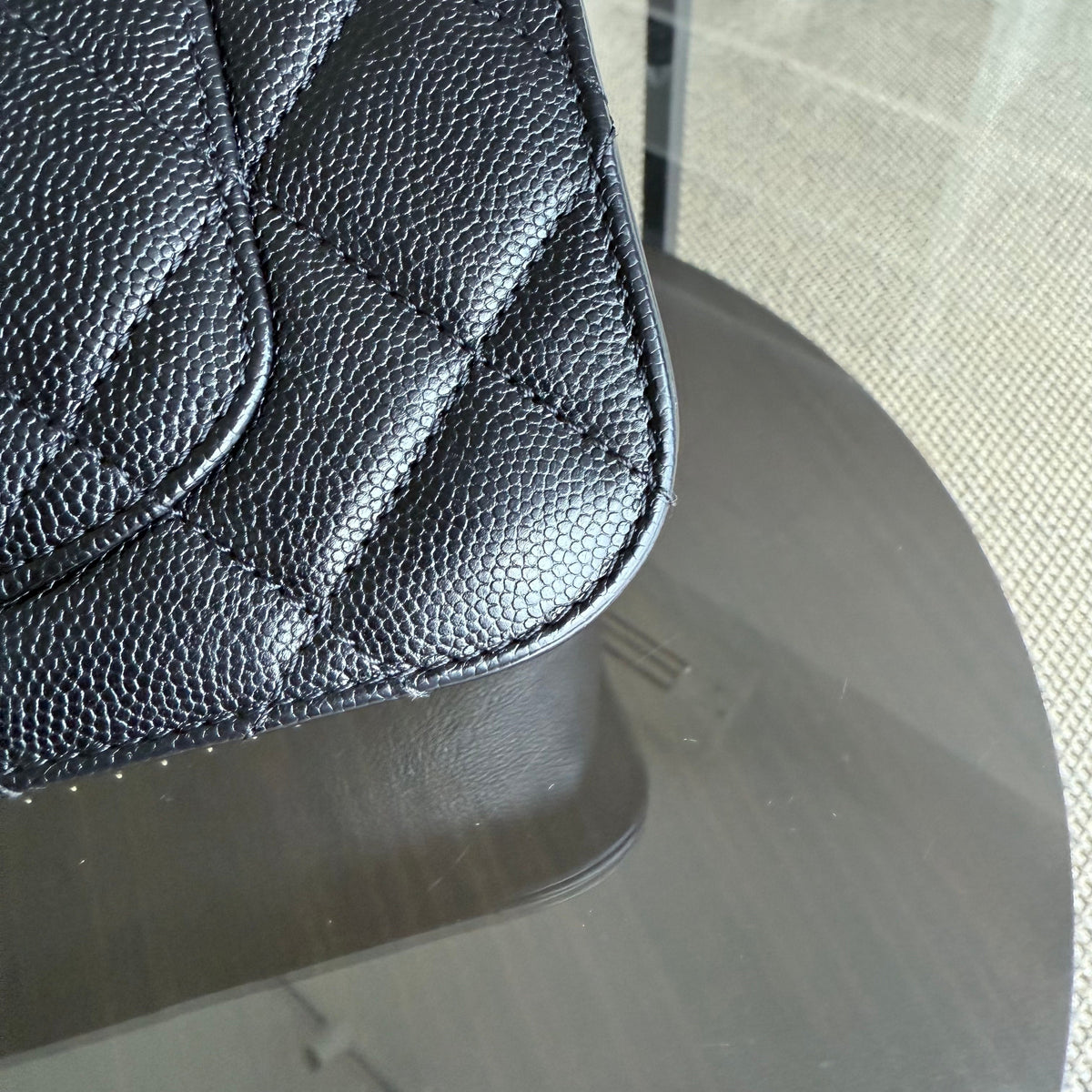 Chanel Seasonal Chain Flap - Caviar 20CM Quilted Black Gold Hardware Series 24
