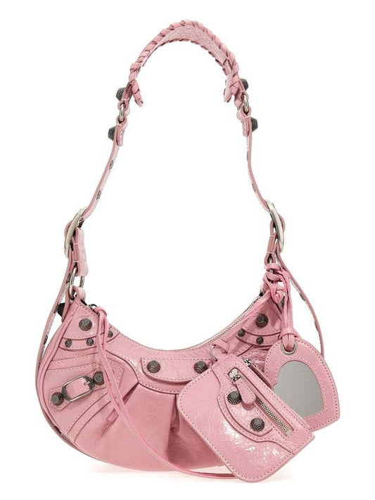 Luxury Balenciaga  Le Cagole XS Lambskin Shoulder Bag Pink