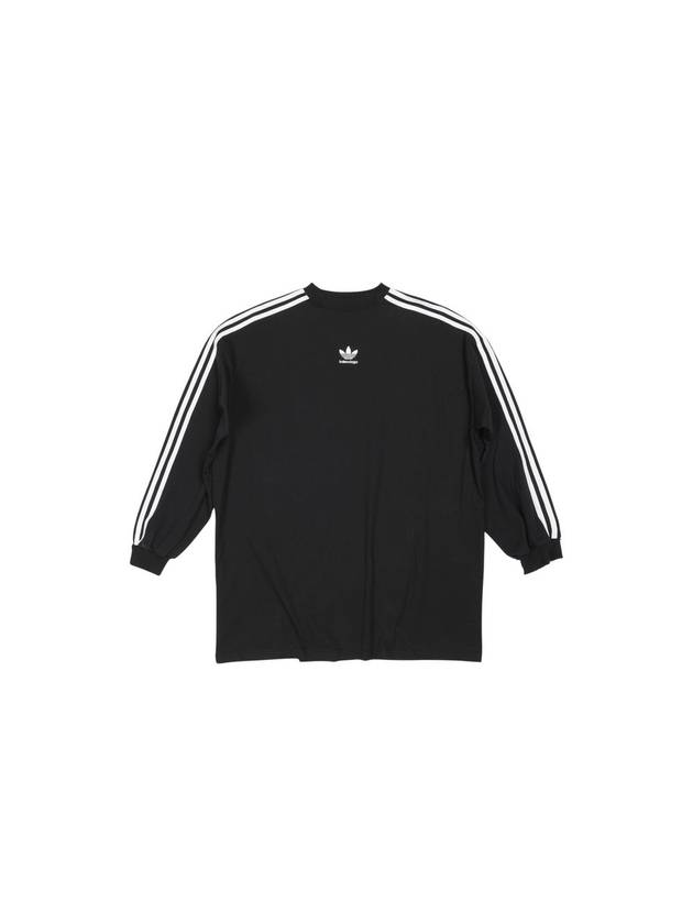 Luxury Balenciaga  Oversized Long Sleeve T-Shirt Black