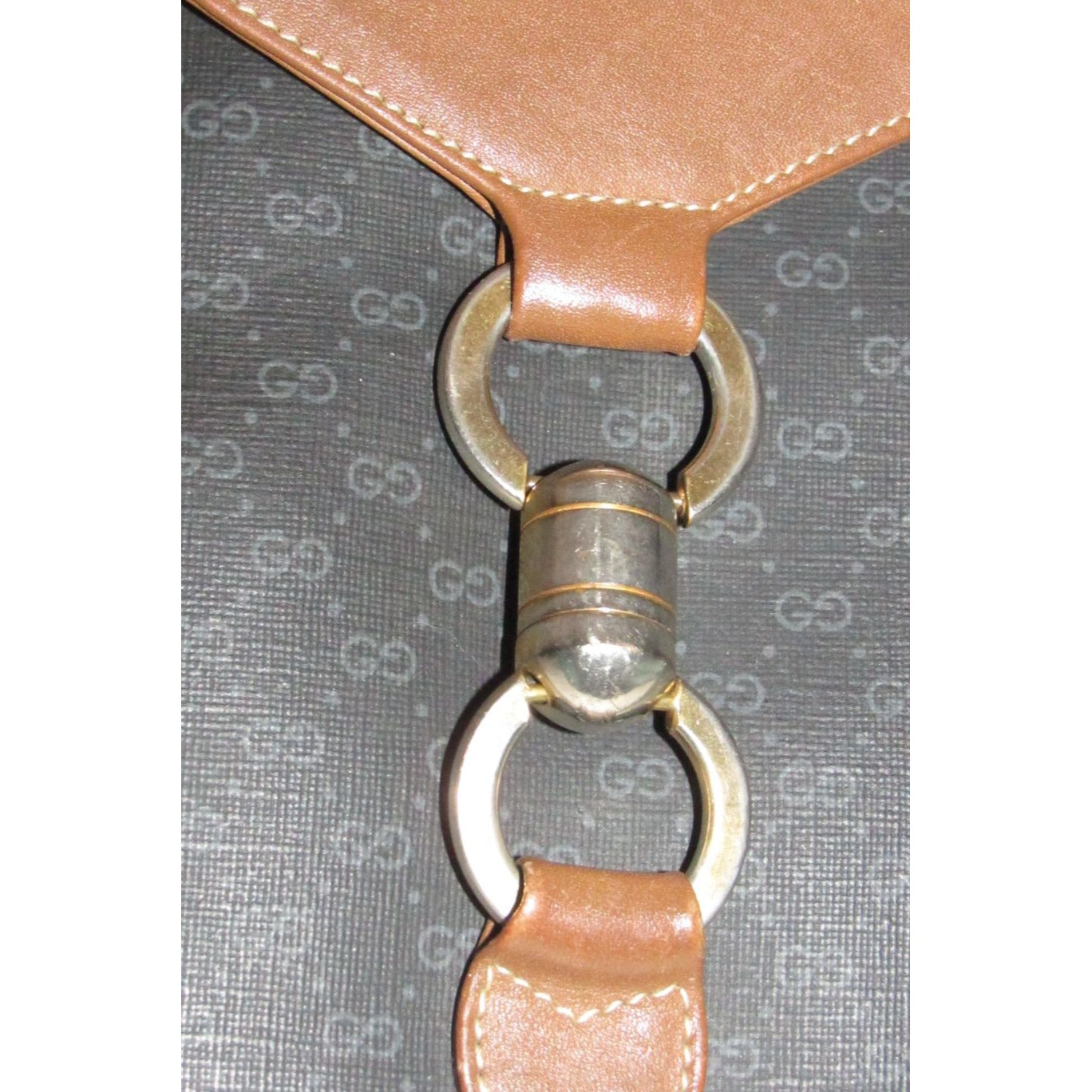 SUPER RARE! Original Gucci, 1961 Jackie, micro Guccissima print & camel color leather hobo style shoulder bag with a gold piston clasp
