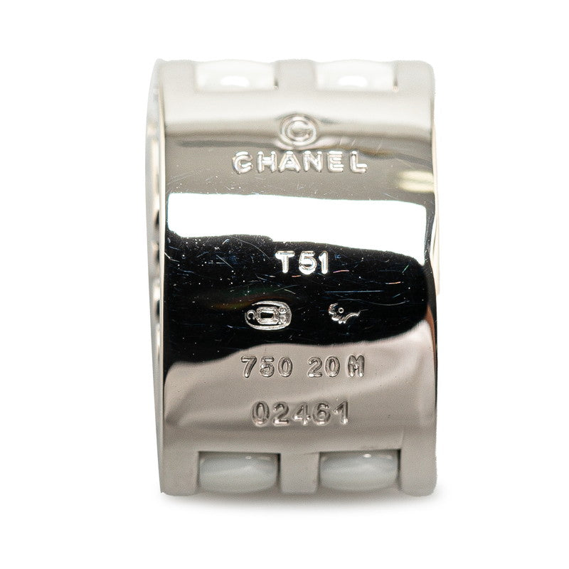 Chanel Ultra Ring Ring #48 K18WG White G Ceramic  CHANEL